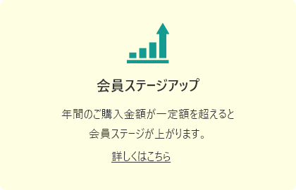 会員ステージアップ（詳しくはこちら）