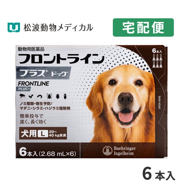 フロントラインプラス 犬用 L（20～40kg）6本（動物用医薬品