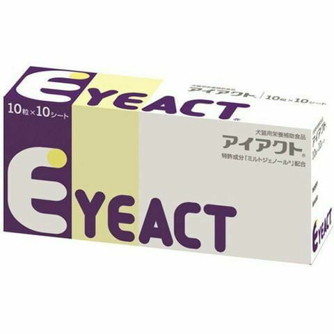 Eyeact 犬用サプリメント 10枚入り×2 犬猫用 アイアクト 10粒×10シート (アイケア) | ベッツジャパン｜松波